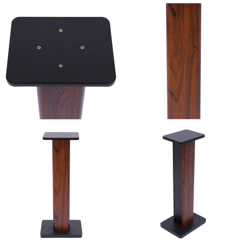 Latitude Run® Wood 27.6" Fixed Height Speaker Stand & Reviews Wayfair